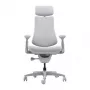 LiberNovo Omni Dynamic ergonomická kancelárska stolička, sivá, mesh, výška sedadla 45 cm, 3D nastaviteľné podrúčky, nosnosť 120 kg