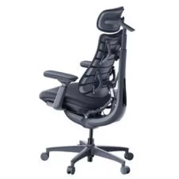 LiberNovo Omni ergonomická kancelárska stolička s aktívnym operadlom a masážnou funkciou, čierna