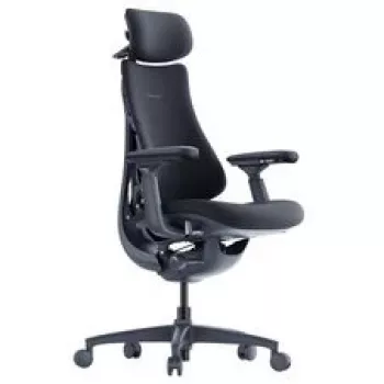 LiberNovo Omni ergonomická kancelárska stolička s aktívnym operadlom a masážnou funkciou, čierna
