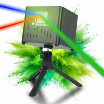 LIGHT4ME ACCU APP LASER Nabíjateľný akumulátorový laserový projektor s Bluetooth ovládaním cez aplikáciu