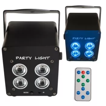 LIGHT4ME ACCU PAR 4x3W nabíjateľné RGB LED Par svetlo 360