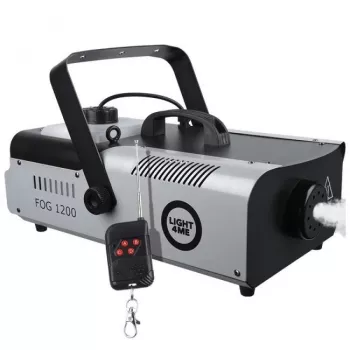 LIGHT4ME FOG 1200 dymostroj s diaľkovým ovládaním, 1200W, 2,5L nádrž, čierny