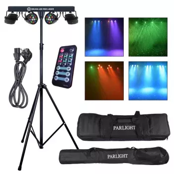 LIGHT4ME LED PAR Laser Beam Osvetľovacia sada