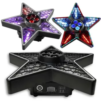 LIGHT4ME STARLIGHT multi-efektové osvetľovacie zariadenie s derby, stroboskopom, laserom a UV