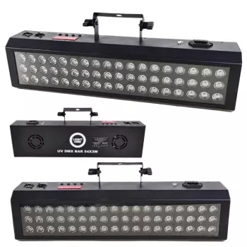 LIGHT4ME UV DMX BAR 54x3W UV LED efektové svetlo