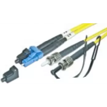 Lightwin 3m LC-ST duplex multimode OM3 optický patch kábel, 50/125µm, PVC plášť, čierna LDP-50 LC-ST 3.0 OM3