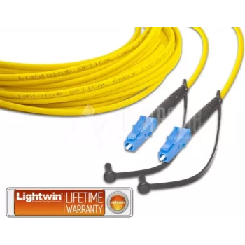 Lightwin LSP-09 LC-LC 20m OS1 Single-Mode Duplex optický patch kábel, žltá LSP-09 LC-LC 20.0