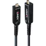 Lindy 20m sklolaminátový hybridný Micro-HDMI 8K60 LSZH kábel s odnímateľnými HDMI konektormi 38542
