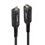 Lindy 25m sklolaminátový hybridný Micro-HDMI 8K60 LSZH kábel s odnímateľnými HDMI konektormi 38543