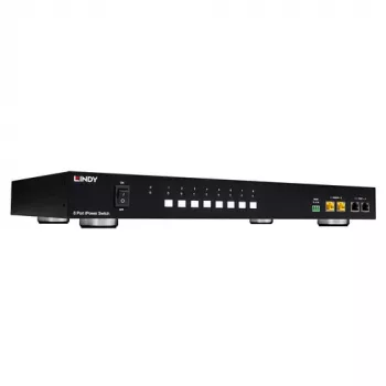 LINDY 8 Port IPower Switch (32623) – Switched Metered PDU s 8x IEC C13 výstupmi, 10A, 1U Rackmount