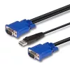 LINDY kombinovaný KVM a USB kábel 2 m