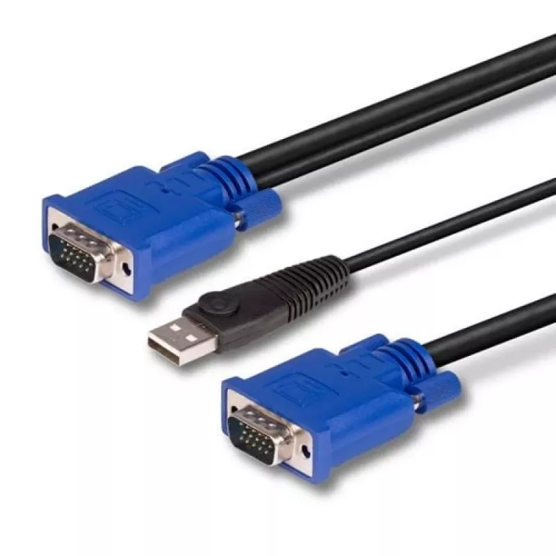 LINDY kombinovaný KVM a USB kábel 2 m