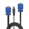 LINDY kombinovaný KVM a USB kábel 2 m