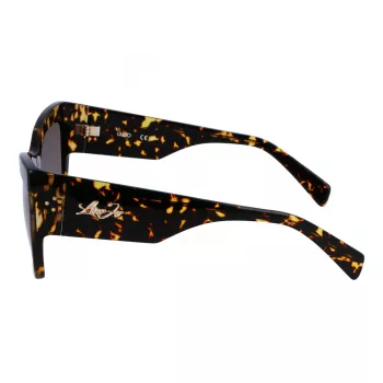 LIU JO LJ785S dámske slnečné okuliare Havana acetát hranatý rám hnedé tónované šošovky 61 mm