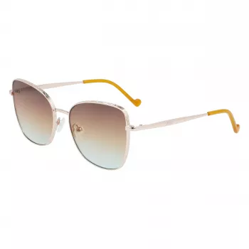 LIU JO dámske slnečné okuliare 46591-717 Havana acetát hranatý rám hnedé gradientové sklá 55/17/140 mm