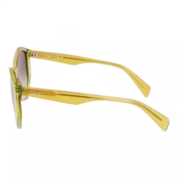 LIU JO dámske slnečné okuliare LJ797S5715707 havana geometrický rám hnedé gradientové sklá 57 mm