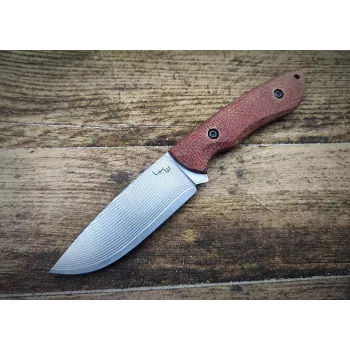LKW Mauler VG10 Damascus Micarta pevný nôž