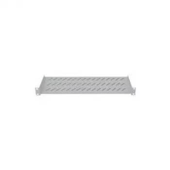 LogiLink 19 palcov pevné dno, predná montáž, hĺbka 250 mm, sivá SF2C35G