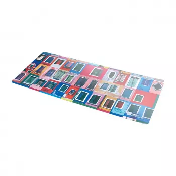 LogiLink 3-in-1 podložka pod notebook s čistiacou handričkou, ochrana obrazovky, mikrovlákno, protišmyková, sivá, 350 x 220 mm, 2 mm