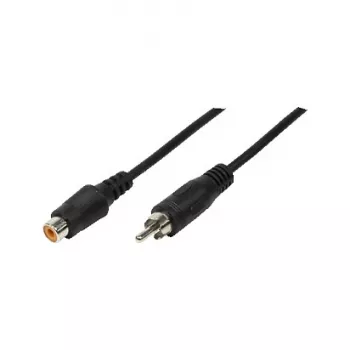 LogiLink audio predlžovací kábel RCA konektor samec na RCA konektor samica, 10 m, čierny
