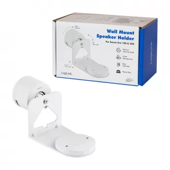 LogiLink BP0207W nástenný držiak reproduktora pre Sonos Era 100 & Era 300, biely, max. 5 kg