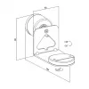 LogiLink BP0207W nástenný držiak reproduktora pre Sonos Era 100 & Era 300, biely, max. 5 kg