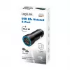 LogiLink PA0285 2-portová USB autonabíjačka 10,5 W, s LED osvetlením, čierna