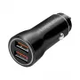 LogiLink PA0285 2-portová USB autonabíjačka 10,5 W, s LED osvetlením, čierna