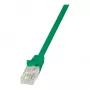 LogiLink Cat.5e U/UTP patch kábel, 1m, zelený, RJ45, Snagless, Gigabit Ethernet