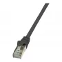 LogiLink Cat.6 F/UTP Ethernet patch kábel, 1 m, čierny, EconLine