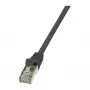 LogiLink Cat.6 F/UTP patch kábel, 0,25 m, čierny, EconLine