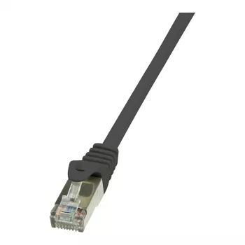 Logilink Cat.6 F/UTP patch kábel, čierny, 10m, EconLine