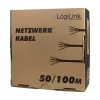 LogiLink Cat.6 inštalačný kábel, U/UTP, 100m, EconLine