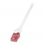 LOGILINK Cat.6 U/UTP Patch kábel, 0,25 m, biely, meď, Gigabit Ethernet, RJ45, ochrana proti zlomeniu, PVC plášť
