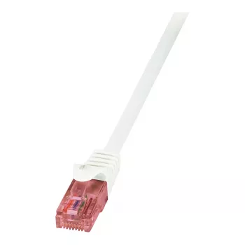 LogiLink Cat.6 U/UTP patch kábel, meď, biely, 0,5 m, PrimeLine