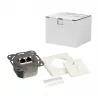 LOGILINK Cat.6 zásuvka na stenu 2xRJ45 STP horizontálna, čisto biela