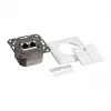 Logilink Cat.6 nástenná zásuvka 2xRJ45 STP, horizontálna, Signal White