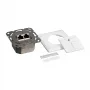 Logilink Cat.6 nástenná zásuvka 2xRJ45 STP, horizontálna, Signal White