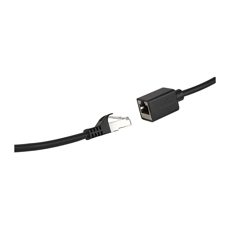LogiLink Cat.6A Premium predlžovací patch kábel, S/FTP, čierny, 3 m