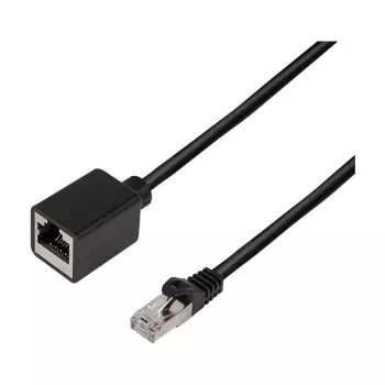 LogiLink Cat.6A Premium predlžovací patch kábel, S/FTP, čierny, 3 m