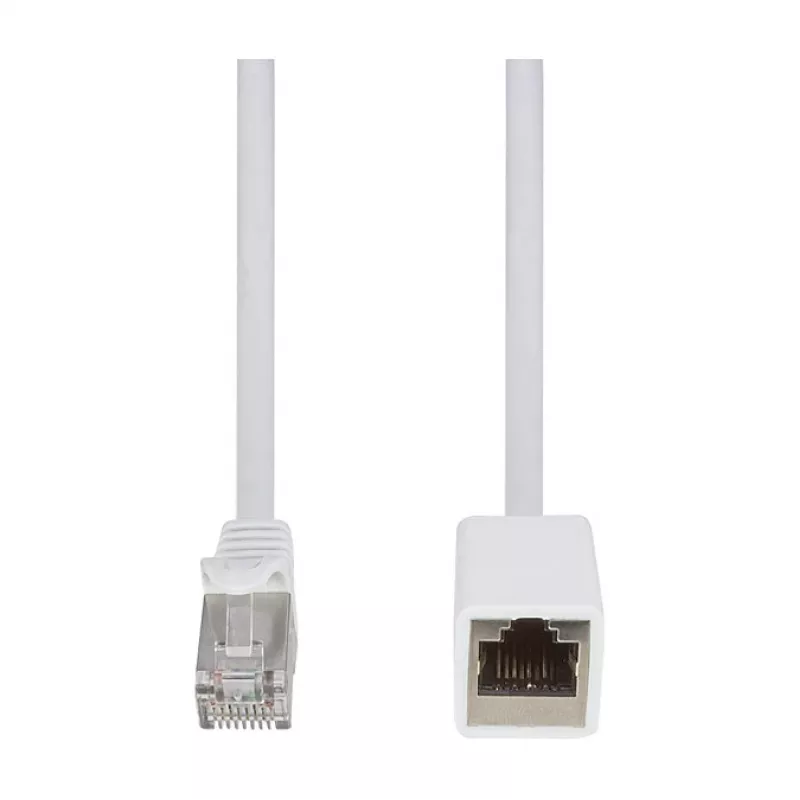 Logilink Cat.6A S/FTP Premium predlžovací patch kábel - biela, 5m (RJ45 konektor samec na konektor samica)