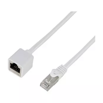 Logilink Cat.6A S/FTP Premium predlžovací patch kábel - biela, 5m (RJ45 konektor samec na konektor samica)