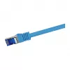 LogiLink Cat.6A S/FTP Ultraflex patch kábel, GHMT certifikovaný, modrý, 0,5 m