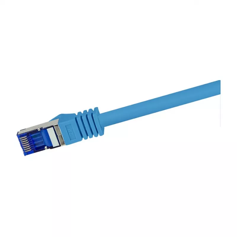LogiLink Cat.6A S/FTP Ultraflex patch kábel, GHMT certifikovaný, modrý, 0,5 m