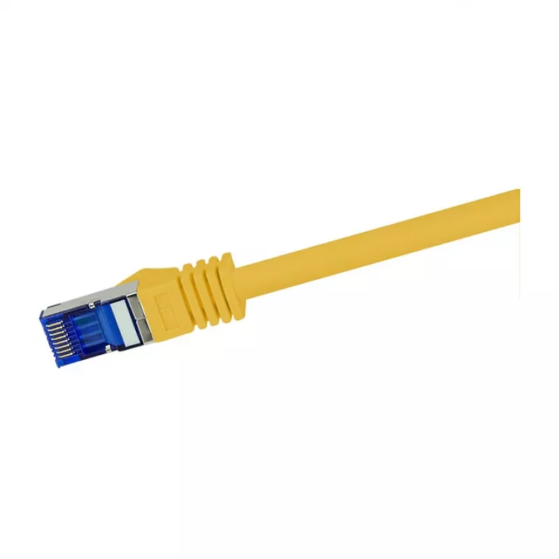 LogiLink Cat.6A S/FTP Ultraflex patch kábel, GHMT certifikovaný, žltý, 0,25 m