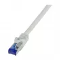 LogiLink Cat.6A S/FTP Ultraflex patch kábel, sivý, 1,0 m, GHMT-certifikovaný