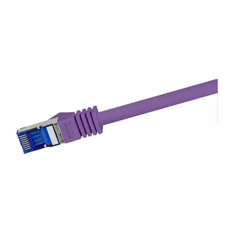 LogiLink Cat.6A S/FTP Ultraflex patch kábel, fialový, 1,0 m, GHMT certifikovaný