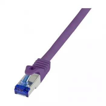 LogiLink Cat.6A S/FTP Ultraflex patch kábel, fialový, 1,0 m, GHMT certifikovaný