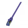 LogiLink Cat6a patch kábel 1,5 m PrimeLine S/FTP PiMF LSZH fialový