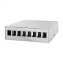 Logilink Consolidation Point Box 8-portová, montáž na stôl/stenu/lištu, sivý
